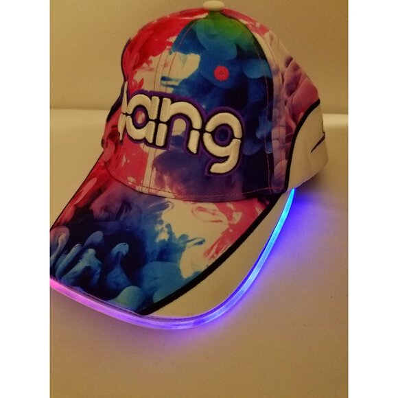 Bang Energy Sports Drink Multicolor Smoke Snapback Baseball Cap Light Up Bill - Picture 4 of 13